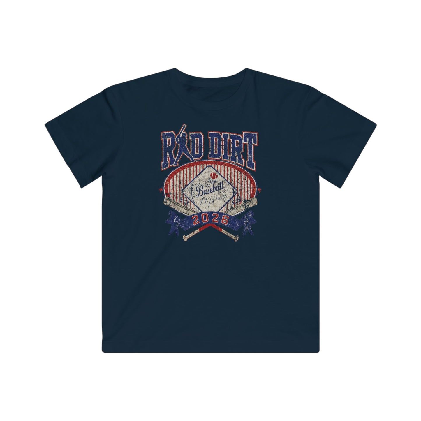 Youth Red Dirt Vintage Baseball Tee