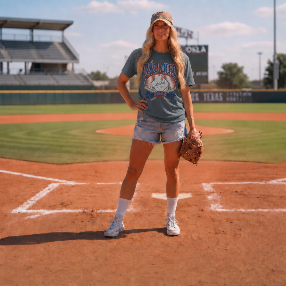 Red Dirt Vintage Baseball Tee