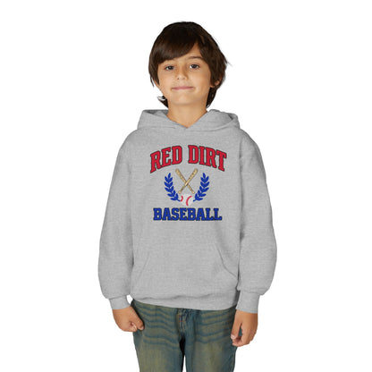Youth Red Dirt Baseball Crest Hoodie