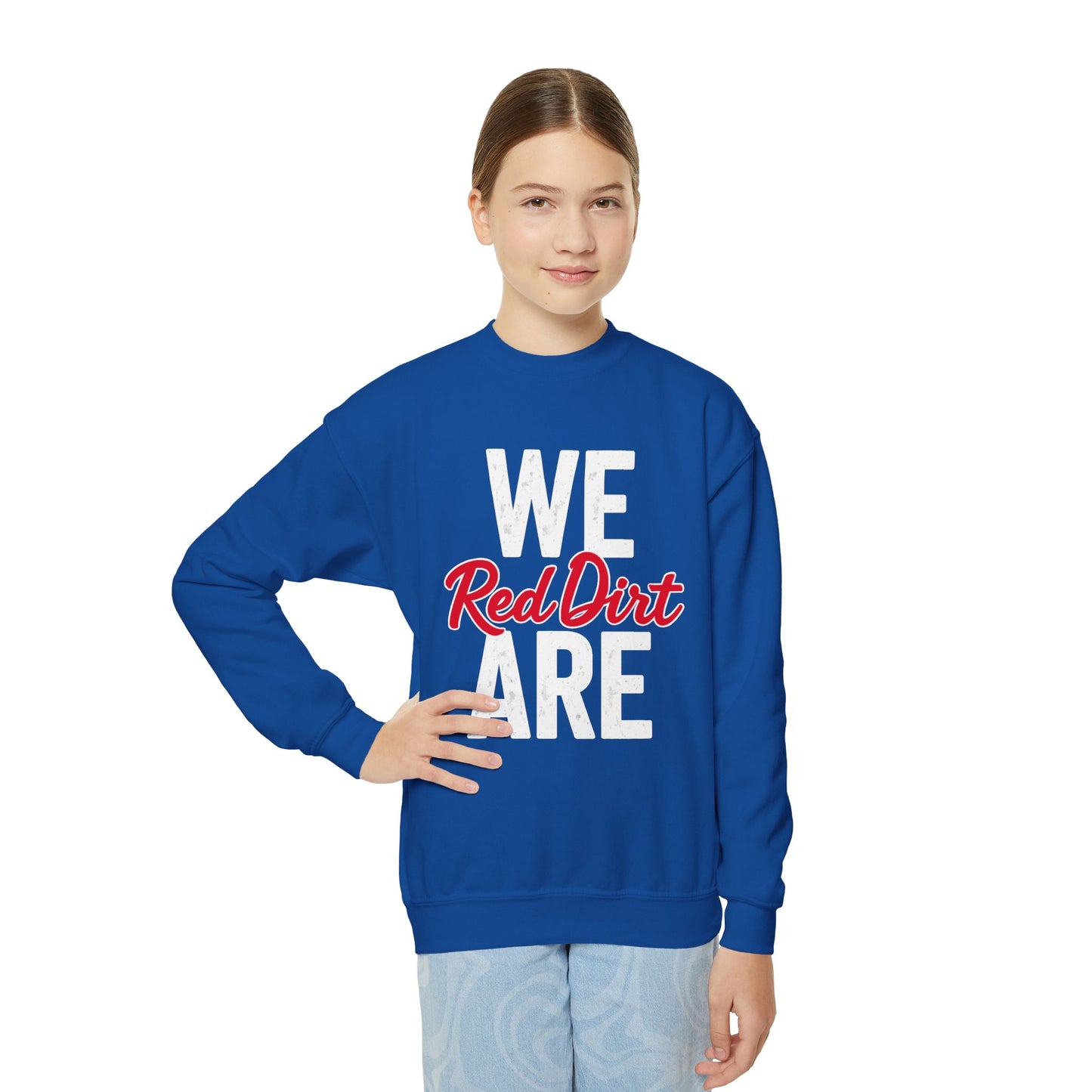 Youth We Are Red Dirt Crewneck Sweatshirt