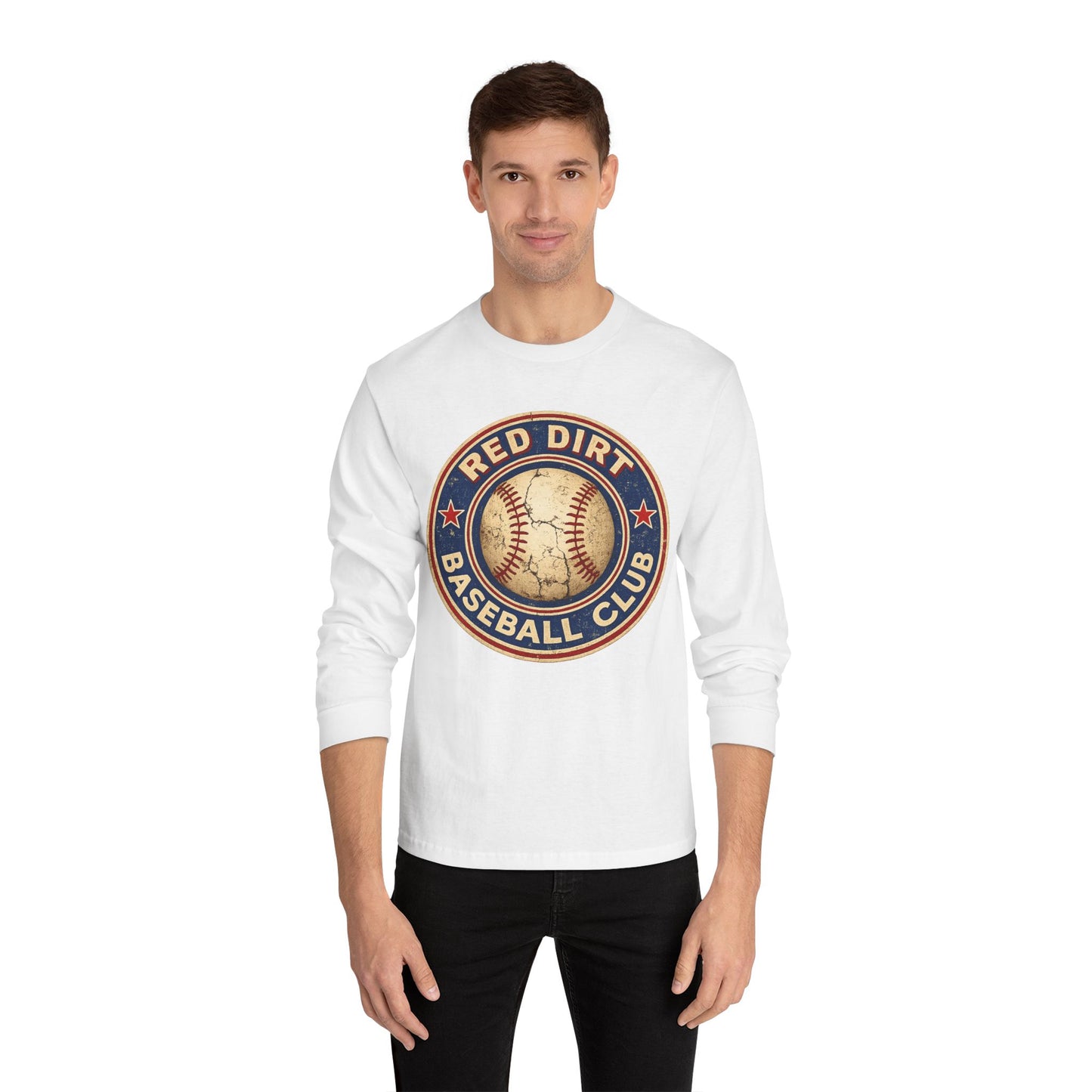 Vintage Red Dirt Baseball Club Long Sleeve Tee