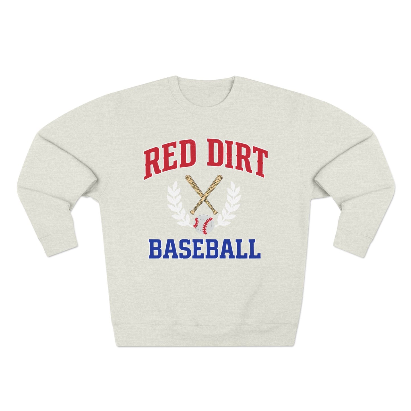 Red Dirt Baseball Crest Crewneck Sweatshirt