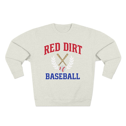 Red Dirt Baseball Crest Crewneck Sweatshirt