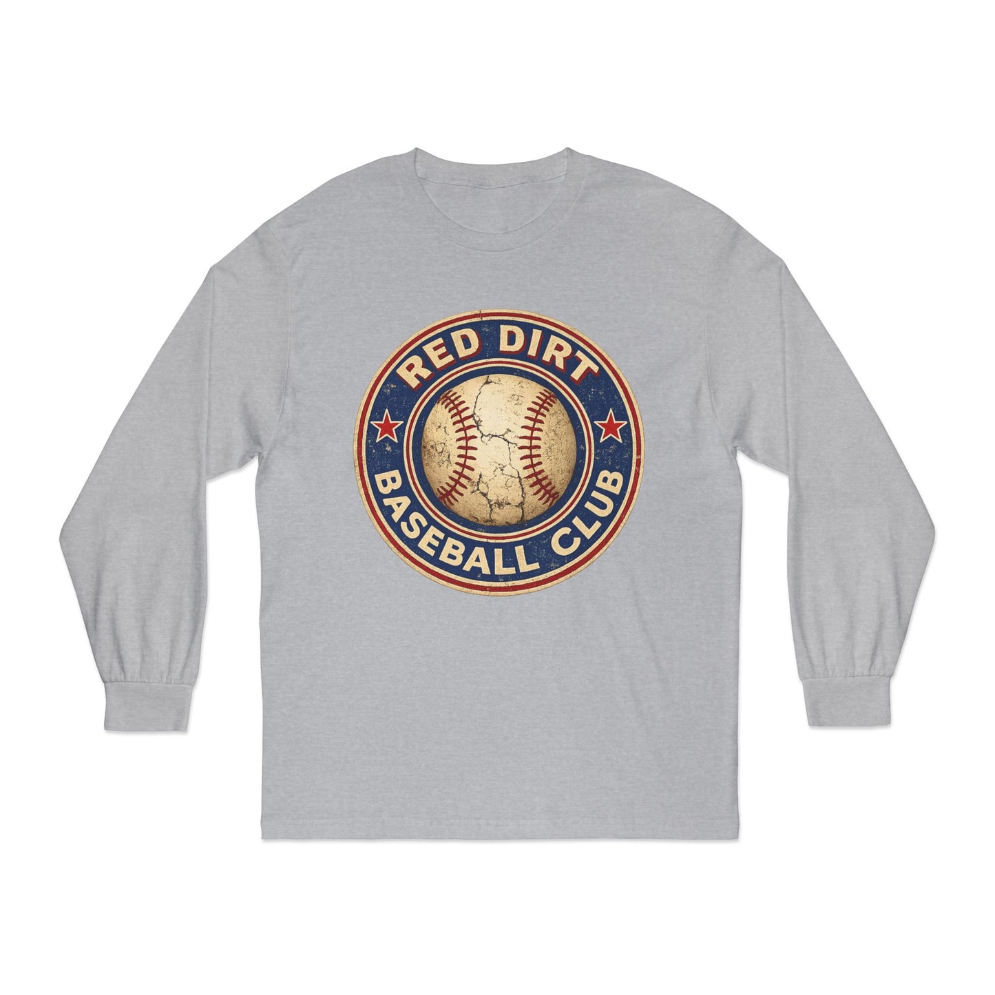 Vintage Red Dirt Baseball Club Long Sleeve Tee