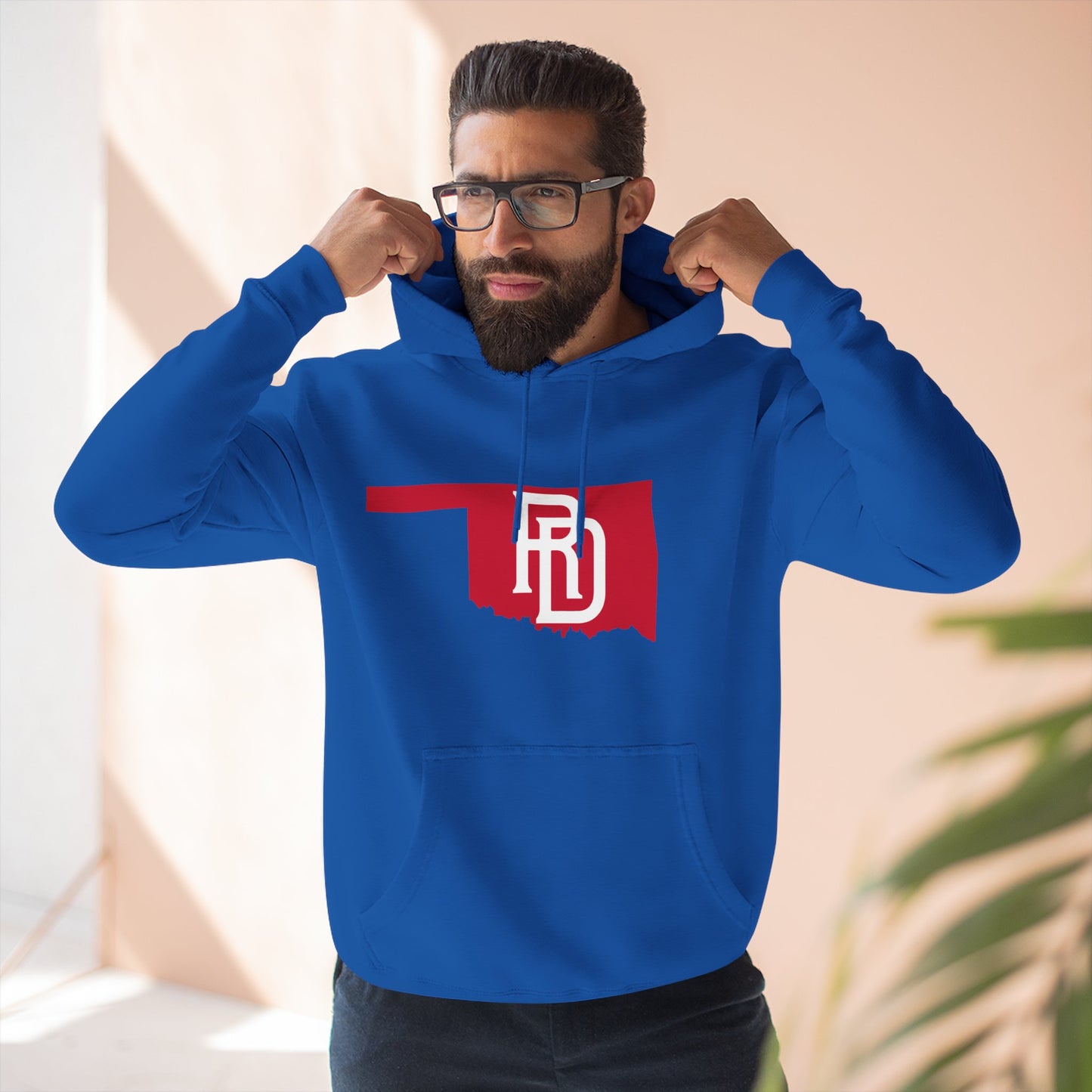 Red Dirt State Logo Baseball Hoodie