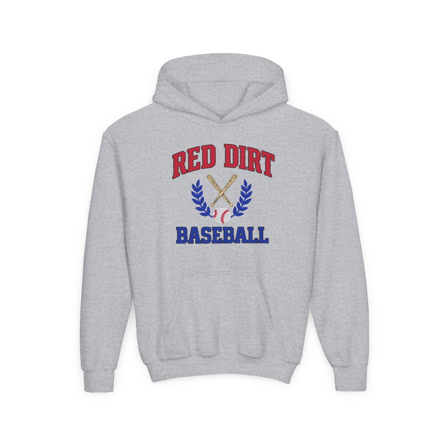 Youth Red Dirt Baseball Crest Hoodie