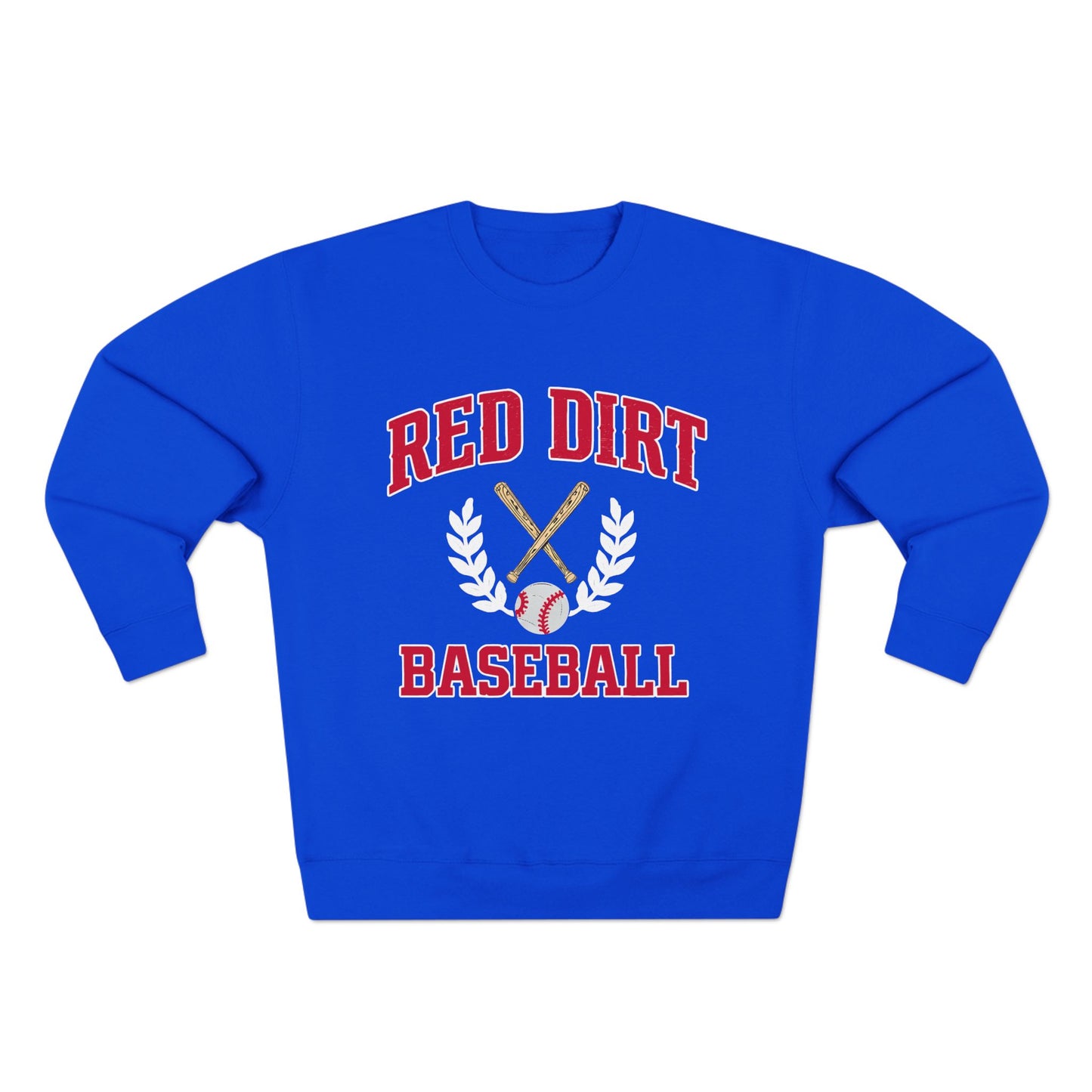 Red Dirt Baseball Crest Crewneck Sweatshirt