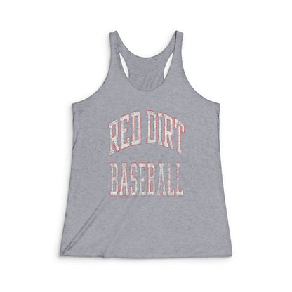 Arched Red Dirt Baseball Racerback Tank