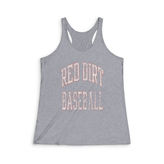 Arched Red Dirt Baseball Racerback Tank