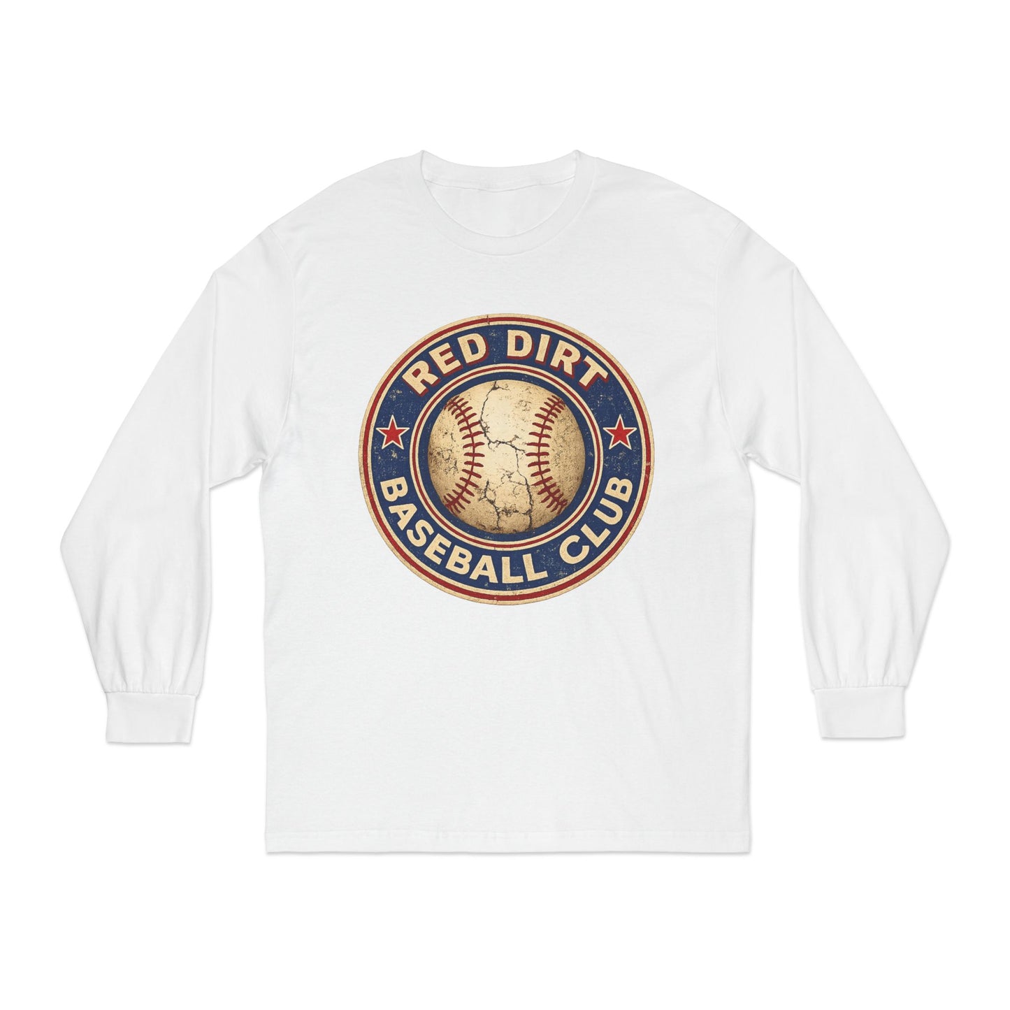 Vintage Red Dirt Baseball Club Long Sleeve Tee