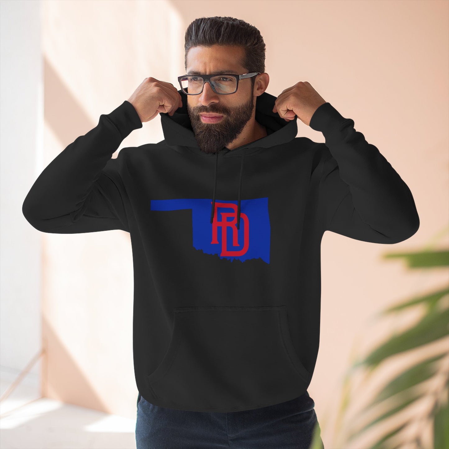 Red Dirt State Logo Baseball Hoodie
