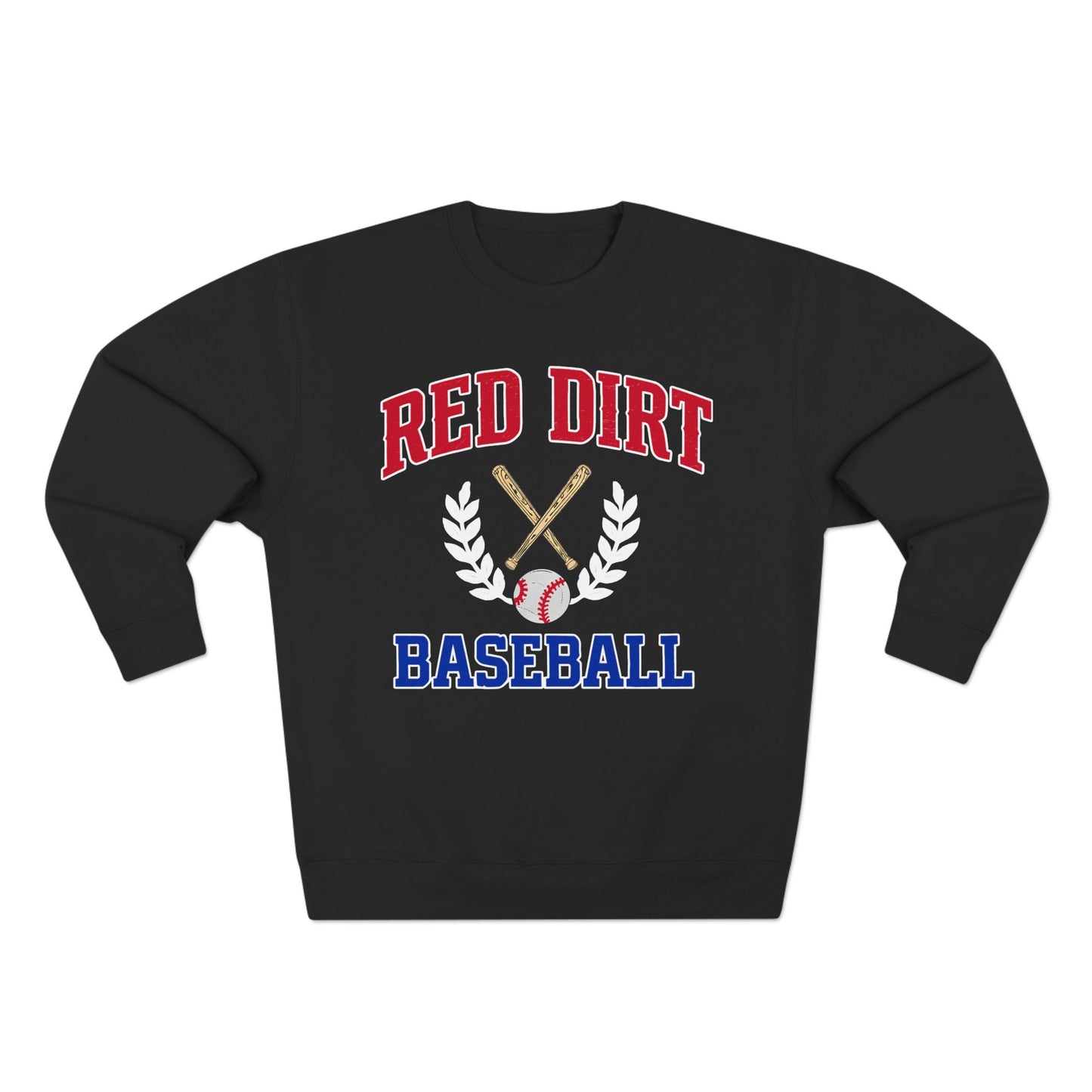 Red Dirt Baseball Crest Crewneck Sweatshirt