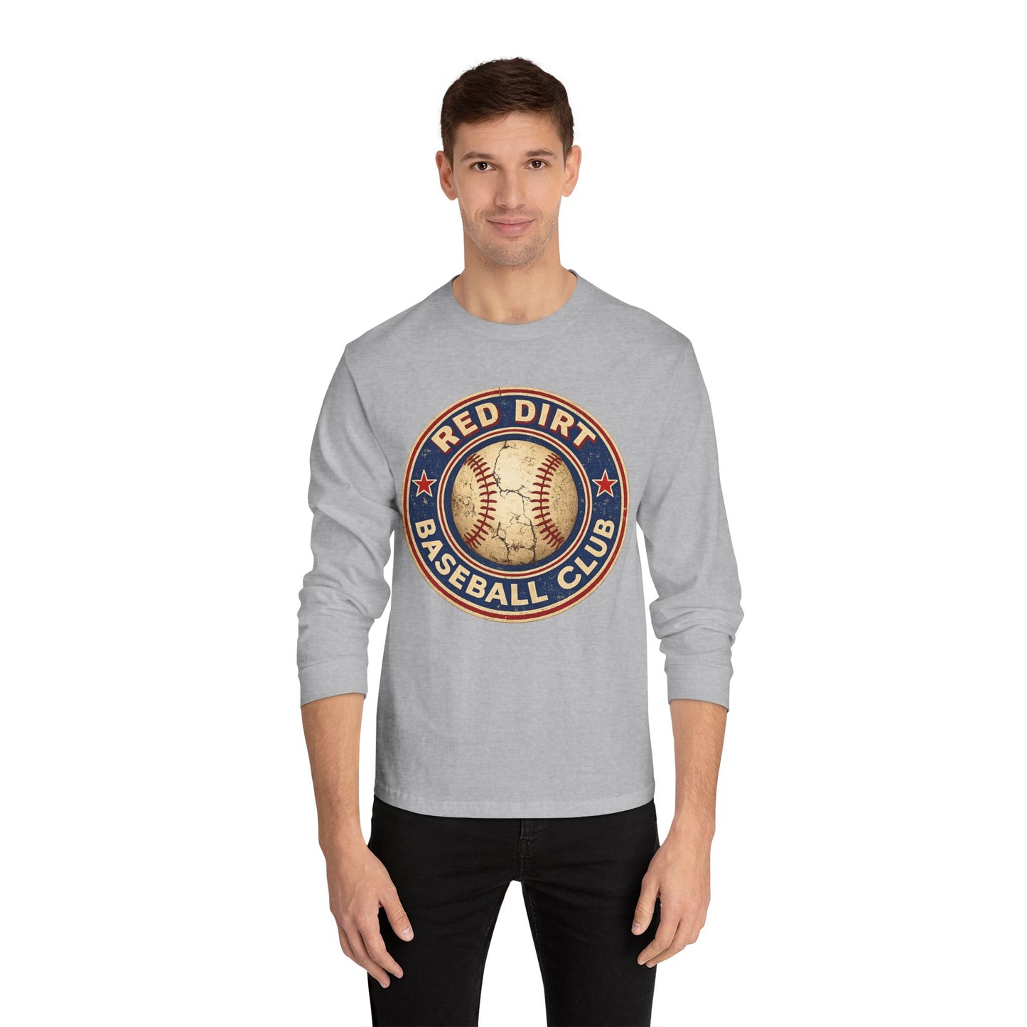 Vintage Red Dirt Baseball Club Long Sleeve Tee