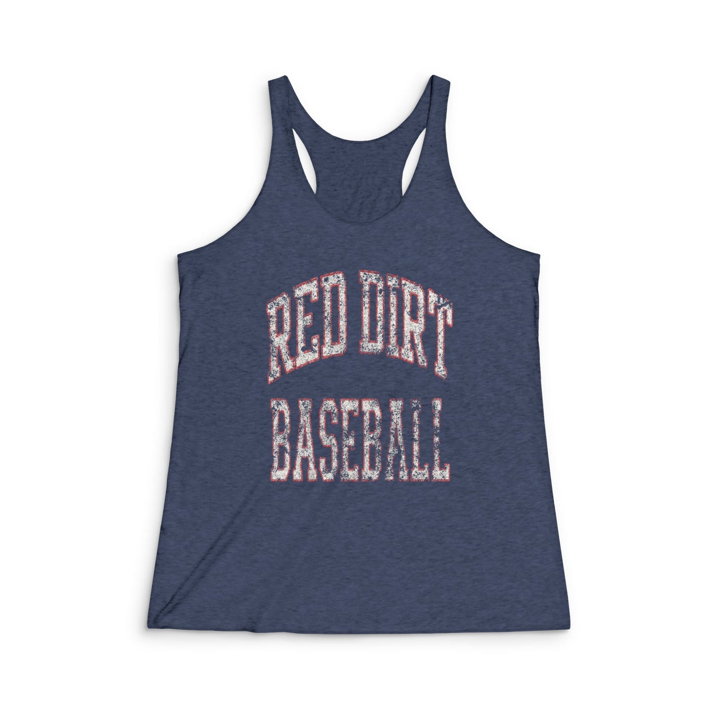 Arched Red Dirt Baseball Racerback Tank
