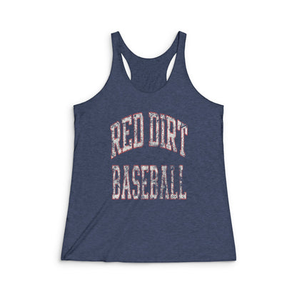 Arched Red Dirt Baseball Racerback Tank