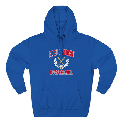 Red Dirt Baseball Crest Hooded Long Sleeve Tee
