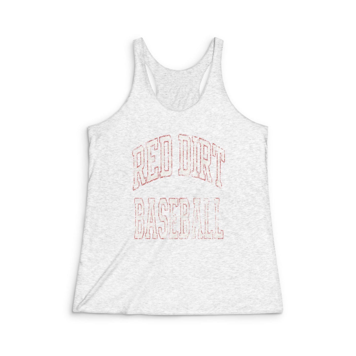 Arched Red Dirt Baseball Racerback Tank