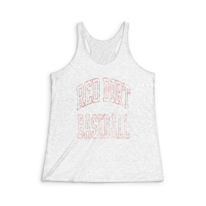 Arched Red Dirt Baseball Racerback Tank