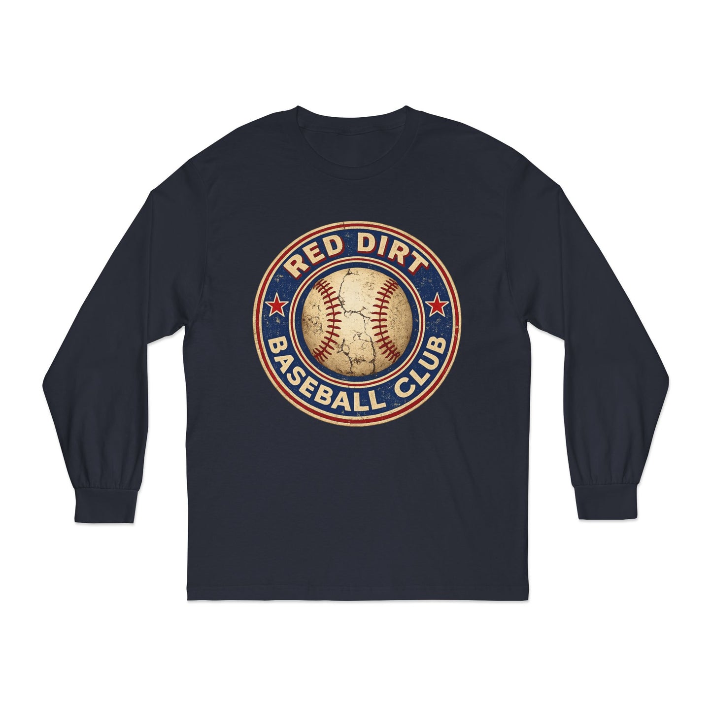 Vintage Red Dirt Baseball Club Long Sleeve Tee