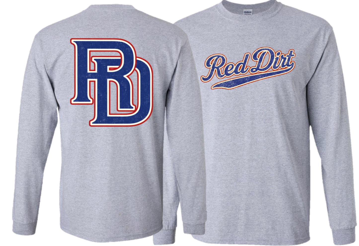 Youth Distressed Red Dirt Long Sleeve Tee