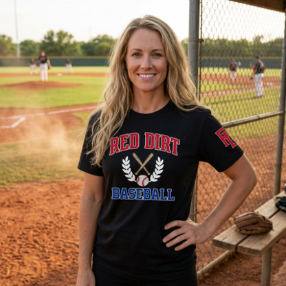 Red Dirt Baseball Crest Tee