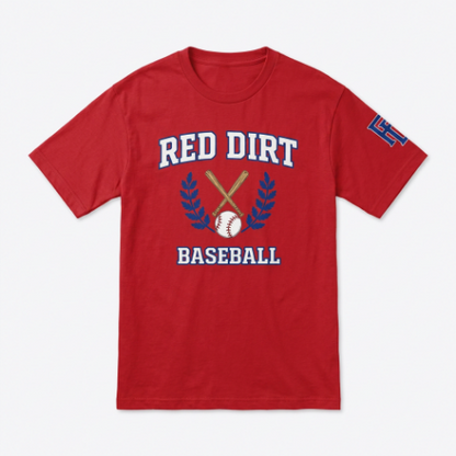 Red Dirt Baseball Crest Tee