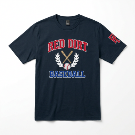 Red Dirt Baseball Crest Tee