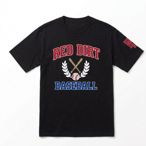 Red Dirt Baseball Crest Tee