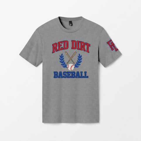 Red Dirt Baseball Crest Tee