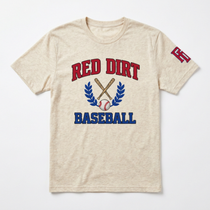 Red Dirt Baseball Crest Tee