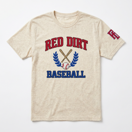 Red Dirt Baseball Crest Tee