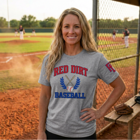 Red Dirt Baseball Crest Tee