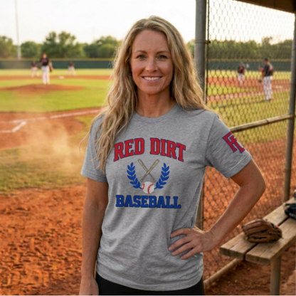 Red Dirt Baseball Crest Tee