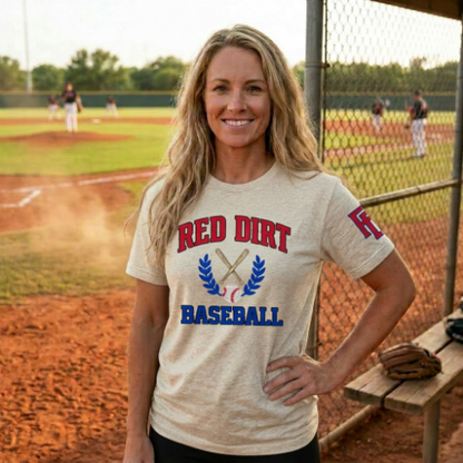 Red Dirt Baseball Crest Tee