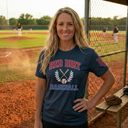Red Dirt Baseball Crest Tee