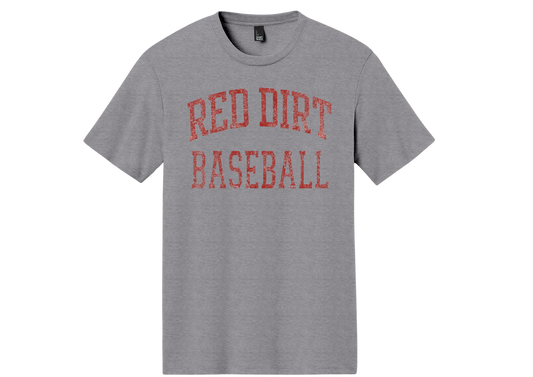 Red Dirt Baseball Tee — Vintage Distressed Baseball Shirt