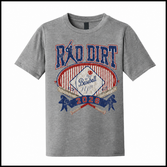 Red Dirt Vintage Baseball Tee