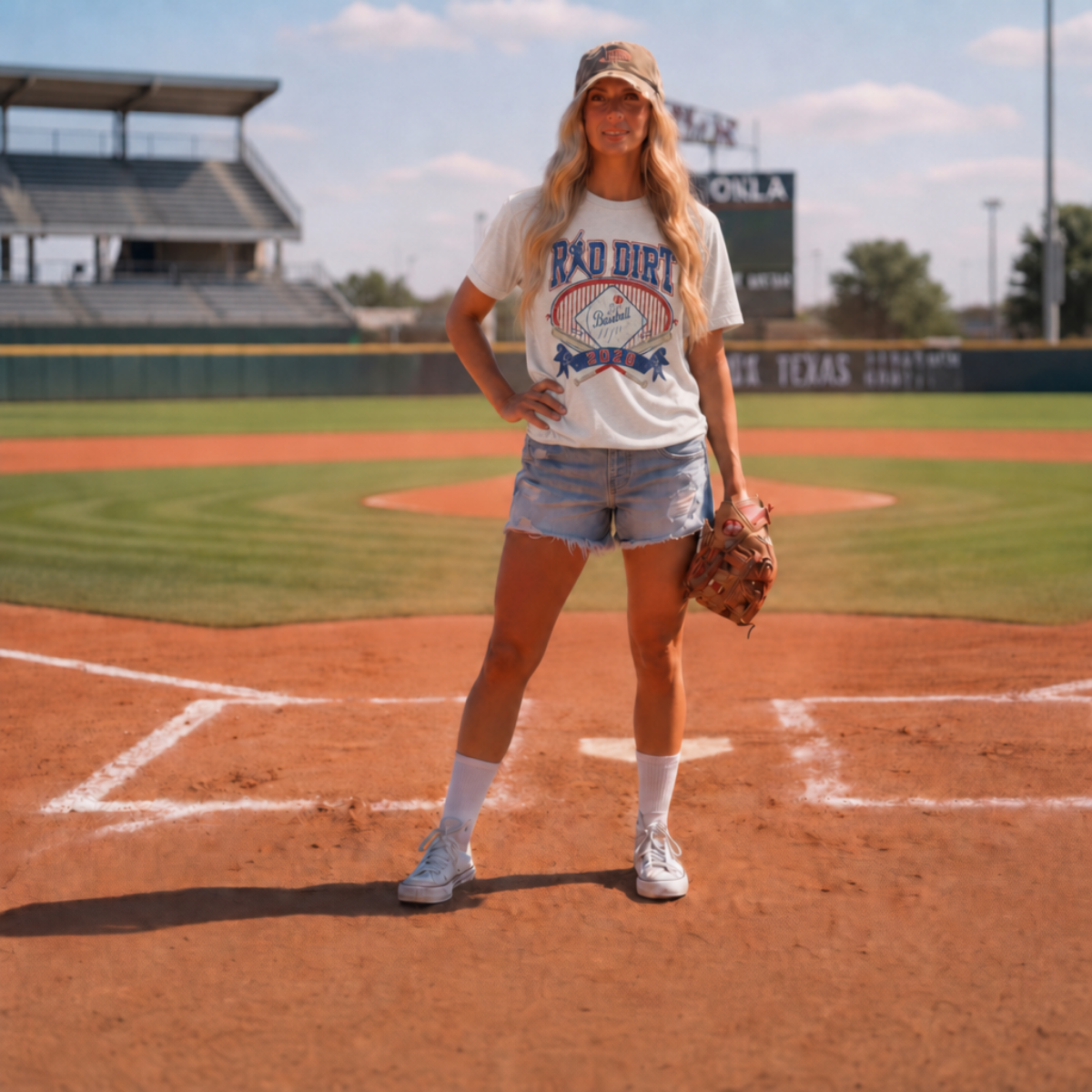 Red Dirt Vintage Baseball Tee