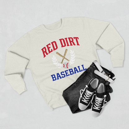 Red Dirt Baseball Crest Crewneck Sweatshirt