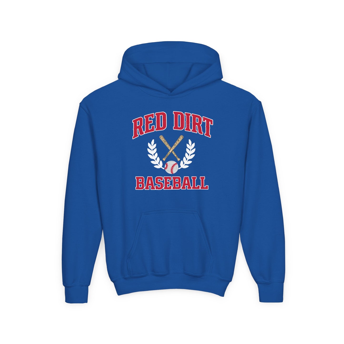 Youth Red Dirt Baseball Crest Hoodie