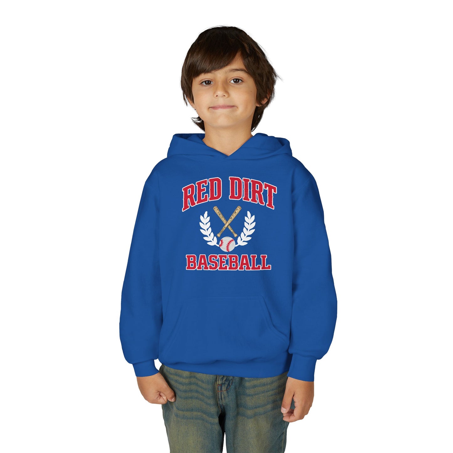 Youth Red Dirt Baseball Crest Hoodie