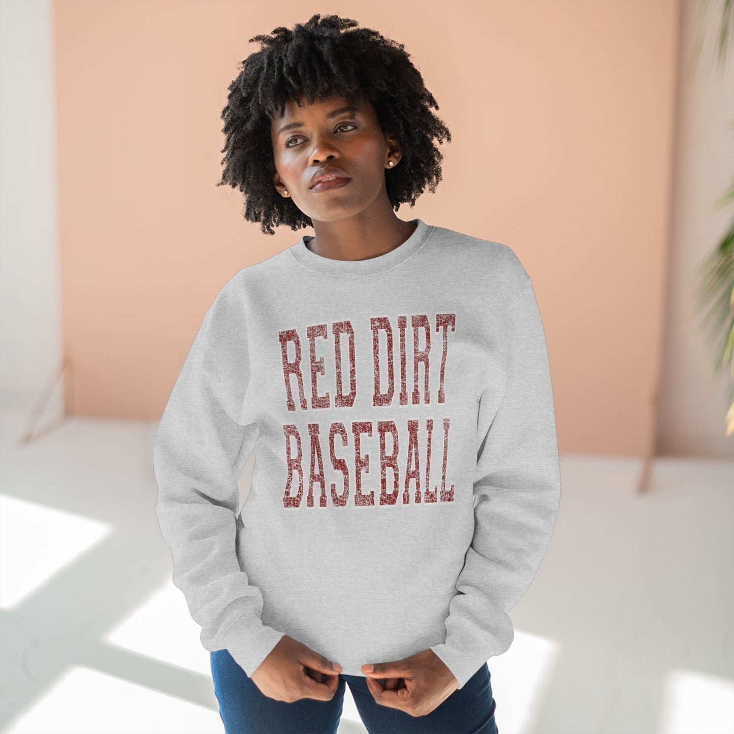 Vintage Distressed Collegiate Sweatshirt