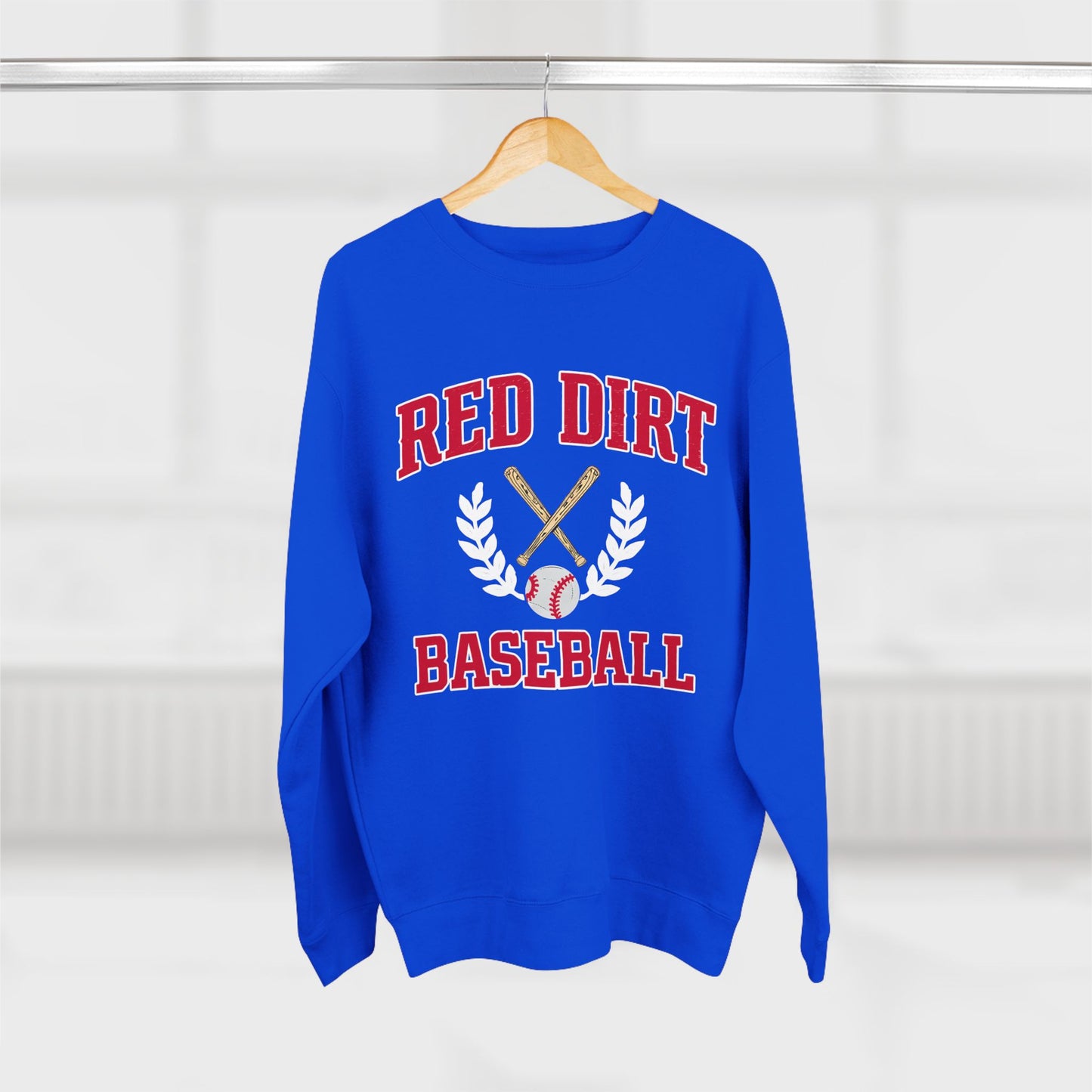 Red Dirt Baseball Crest Crewneck Sweatshirt