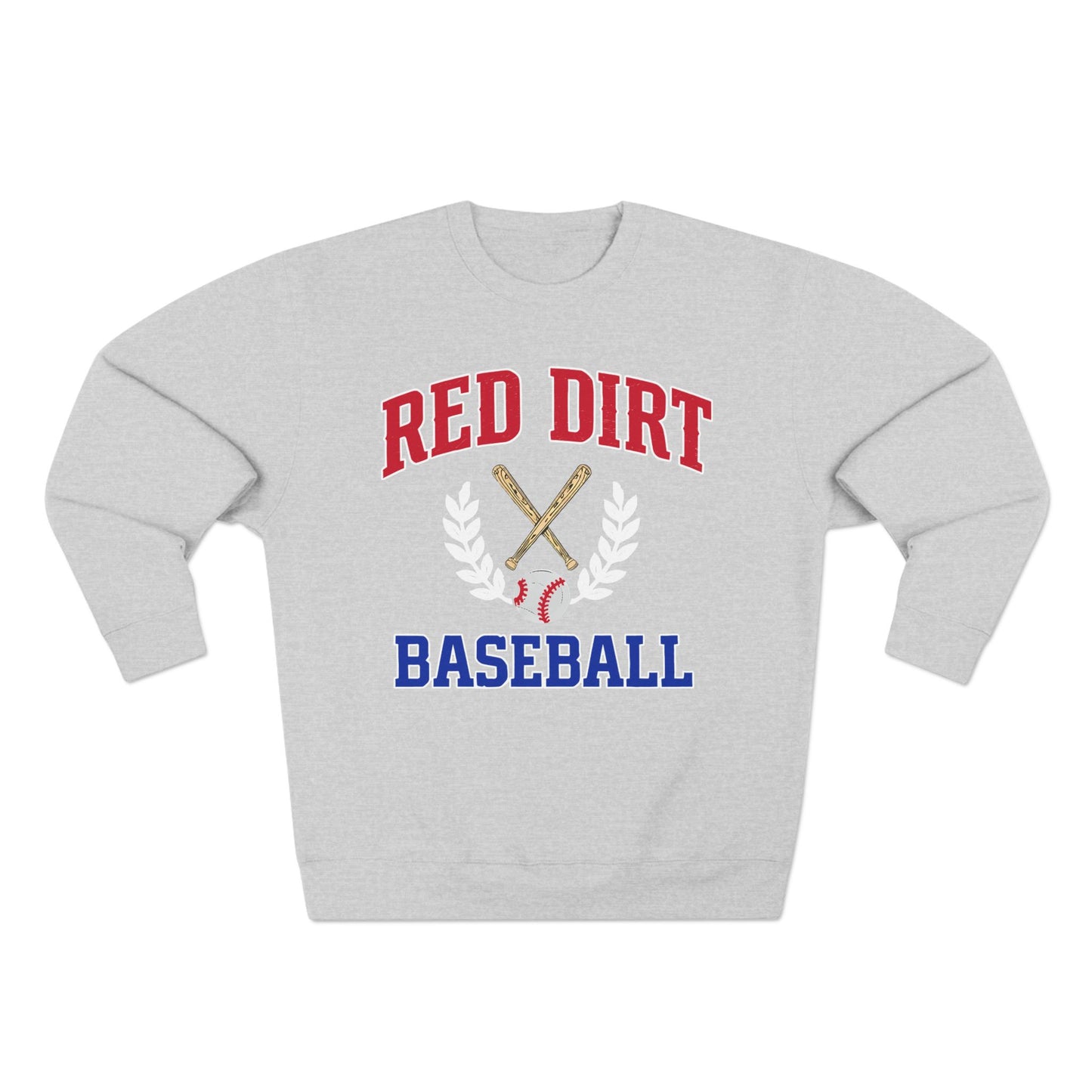 Red Dirt Baseball Crest Crewneck Sweatshirt