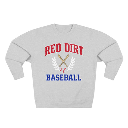 Red Dirt Baseball Crest Crewneck Sweatshirt