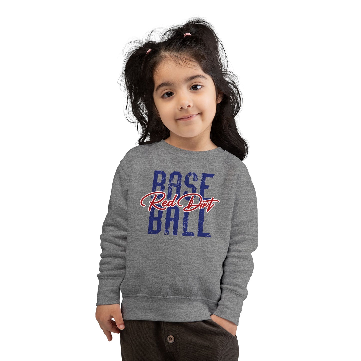 Toddler Red Dirt Baseball Crewneck Sweatshirt