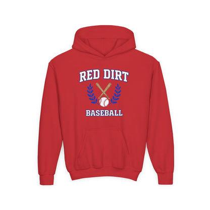 Youth Red Dirt Baseball Crest Hoodie