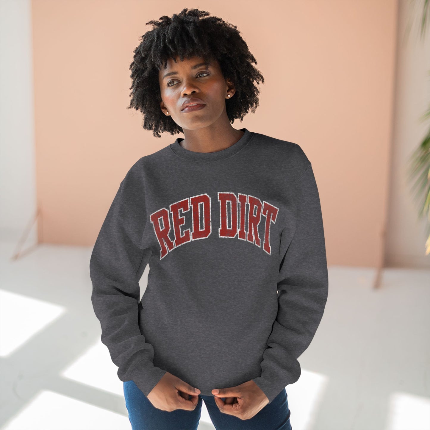 Arched Red Dirt Baseball Crewneck Sweatshirt