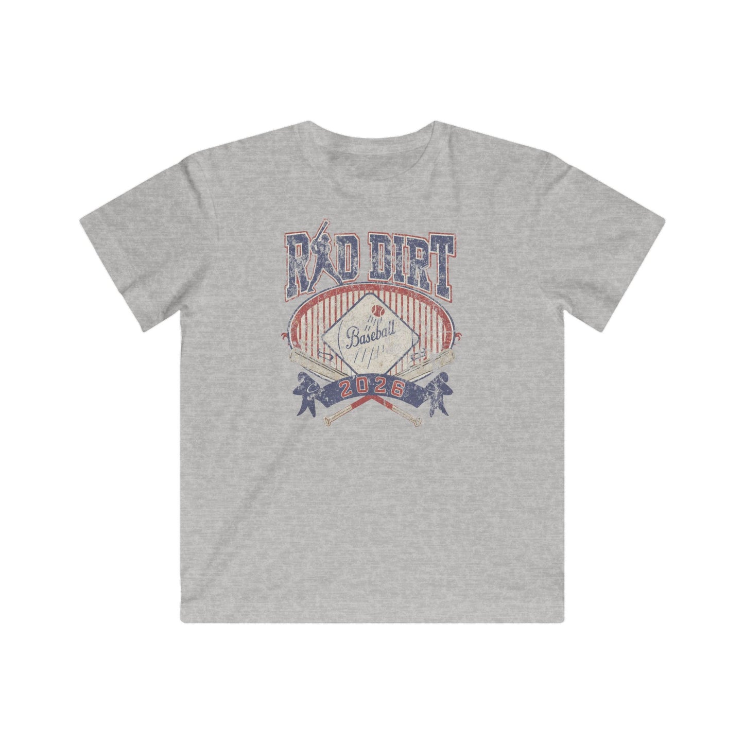 Youth Red Dirt Vintage Baseball Tee