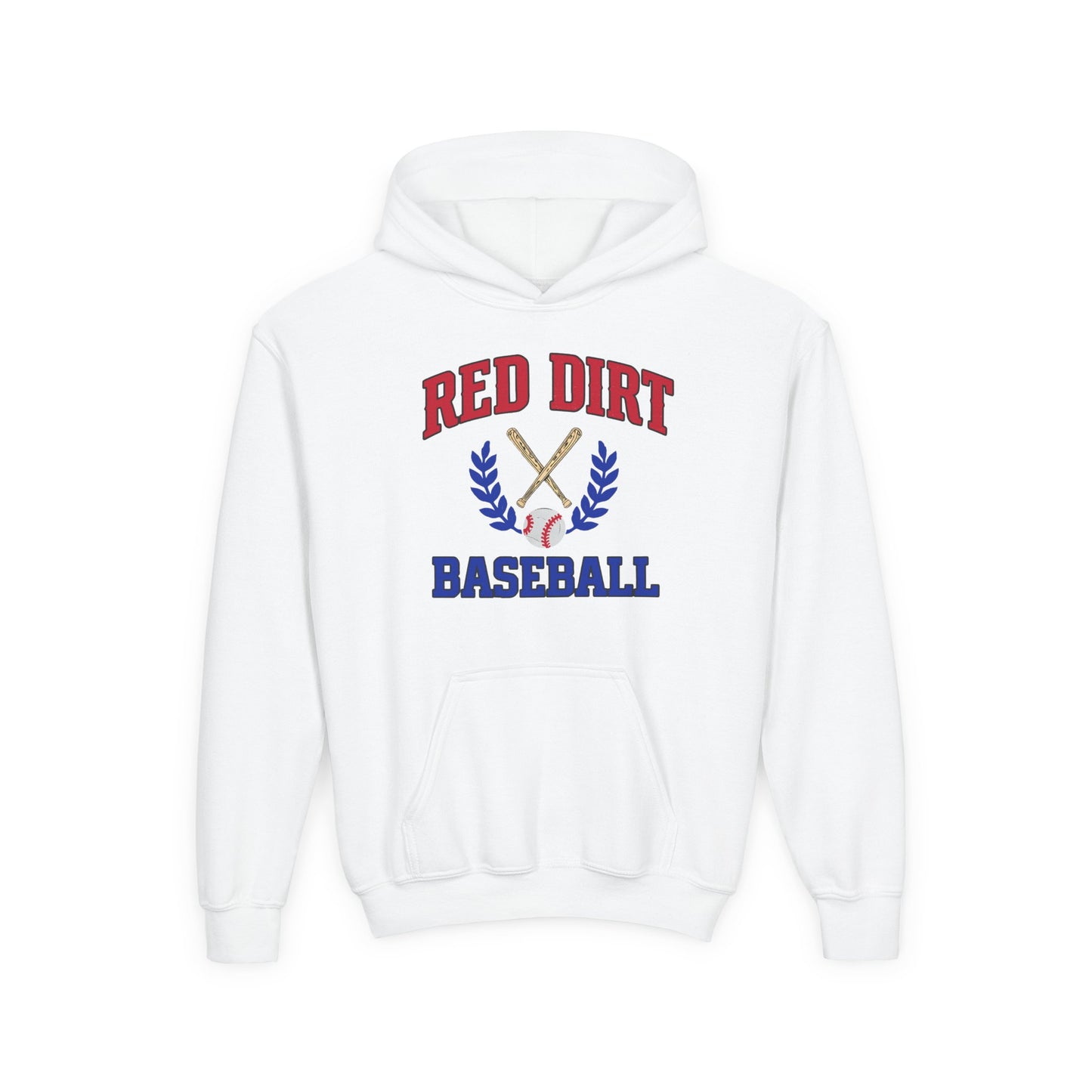 Youth Red Dirt Baseball Crest Hoodie